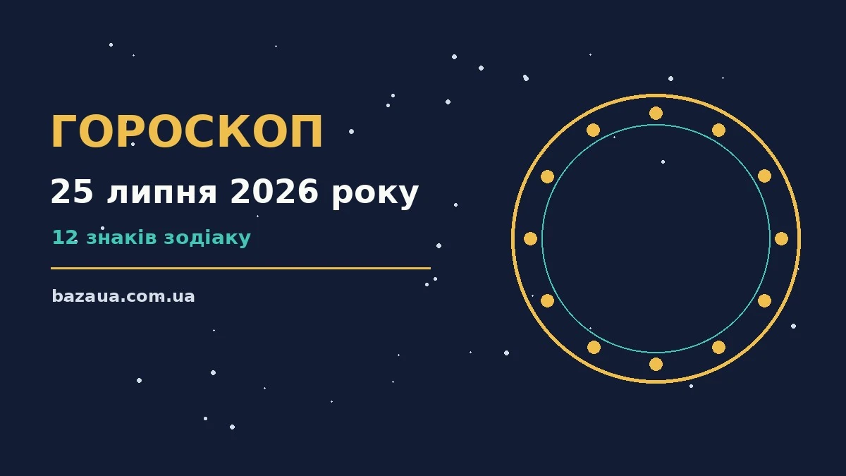 Гороскоп на 25 липня 2026 року: головні підказки дня для планів і важливих справ