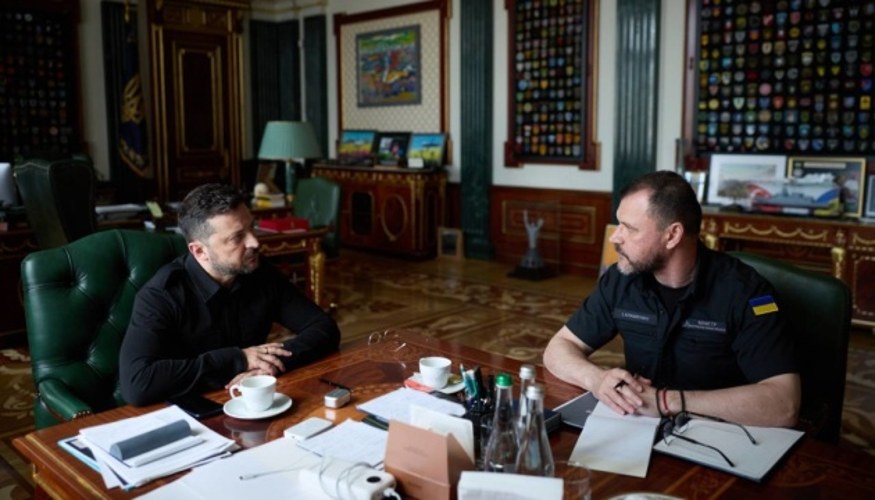 Зеленський і Клименко під час зустрічі 12 липня 2026 року