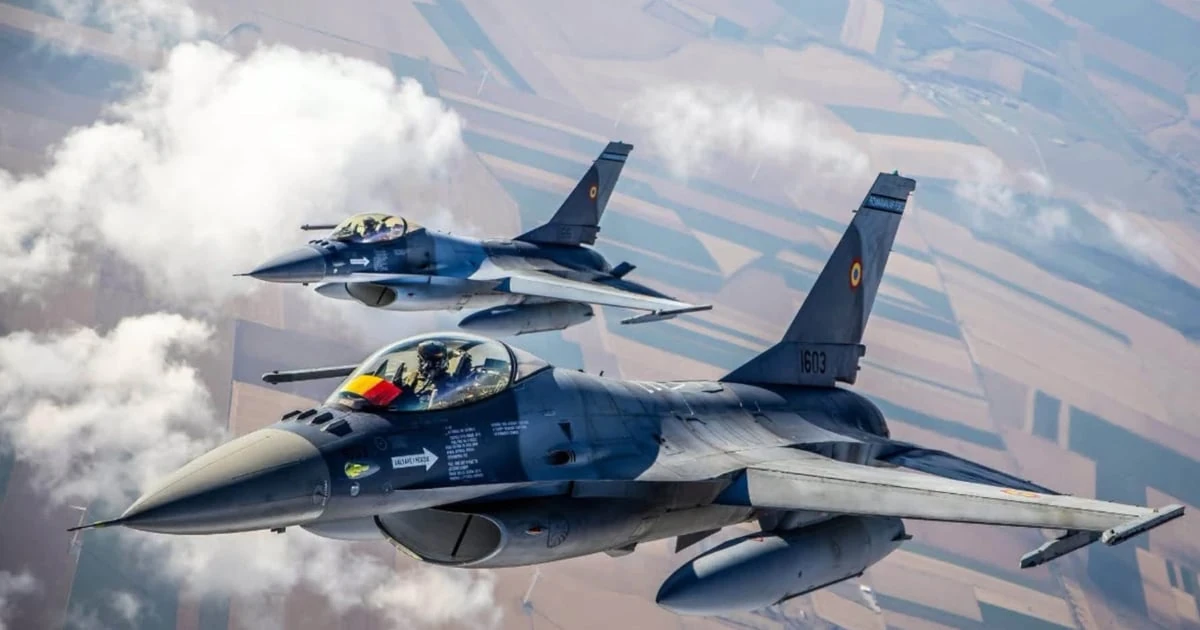 Винищувак F-16 румунських Військово-повітряних сил (ілюстративне фото з Facebook / Ministerul Apararii Nationale, Romania)