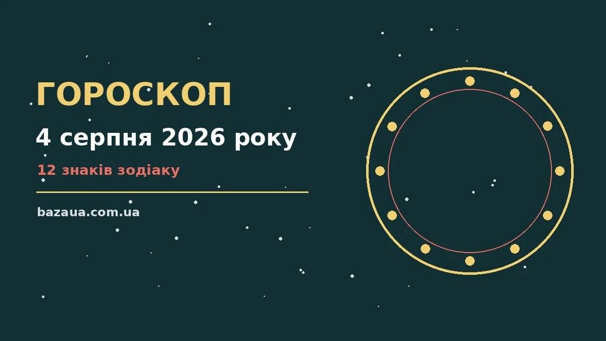 Гороскоп на 4 серпня 2026 року: головні підказки дня для планів і важливих справ
